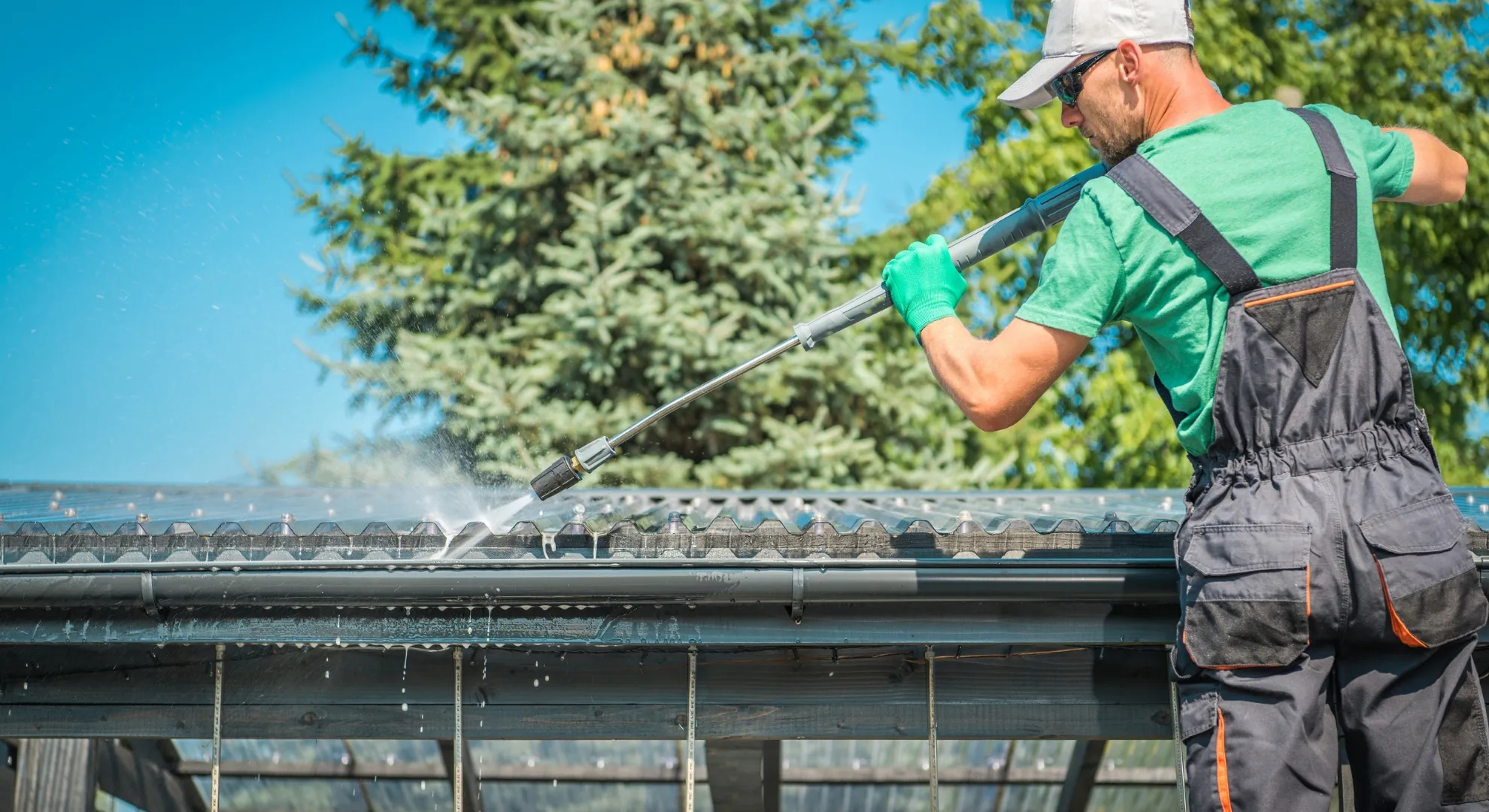 Modern luxury home featuring complex architectural roof design with multiple angles